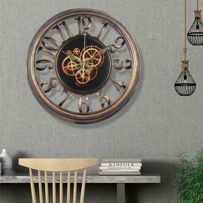 Retro Wall Clock Living Room Light Luxury Wall Clock Modern Simple Fashion Decorative Clock Home Wall Clock