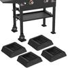 4PCS Durable Rubber Griddle Leveling Feet Keep Your Grills Stable On Grass Concrete Or Uneven Ground Barbecue Pads