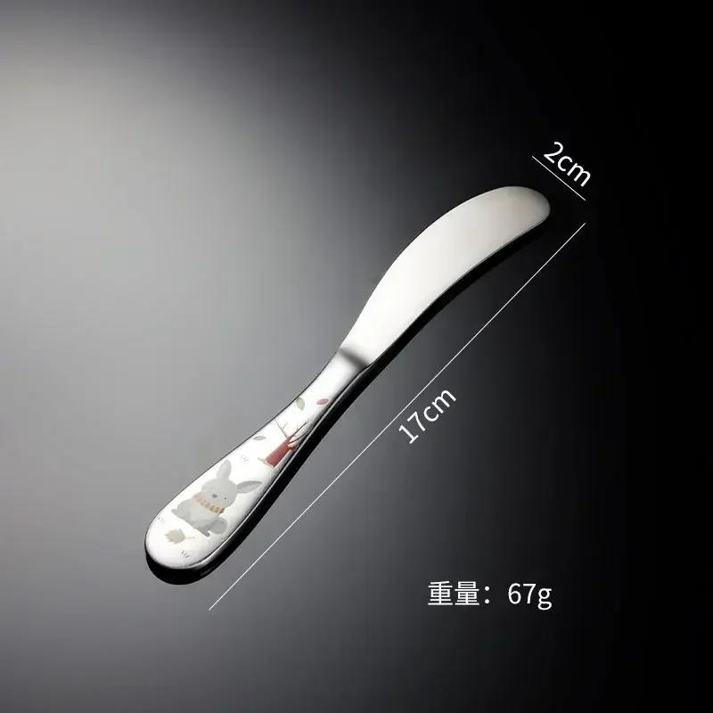 4pcs Tableware Set Food Training Spoon Dessert Spoon for Children Feeding Spoon Fork Babies Gadgets Children s Cutlery for Kids