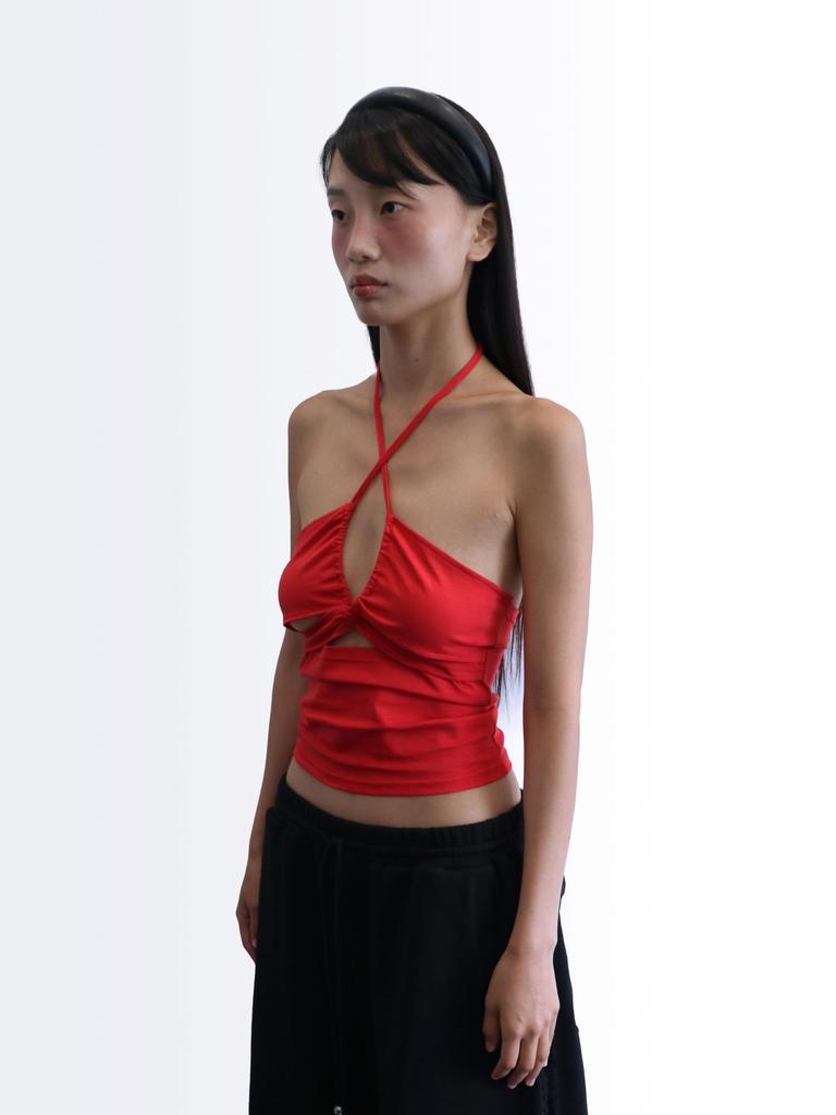 SIO String Halter Top [Red]