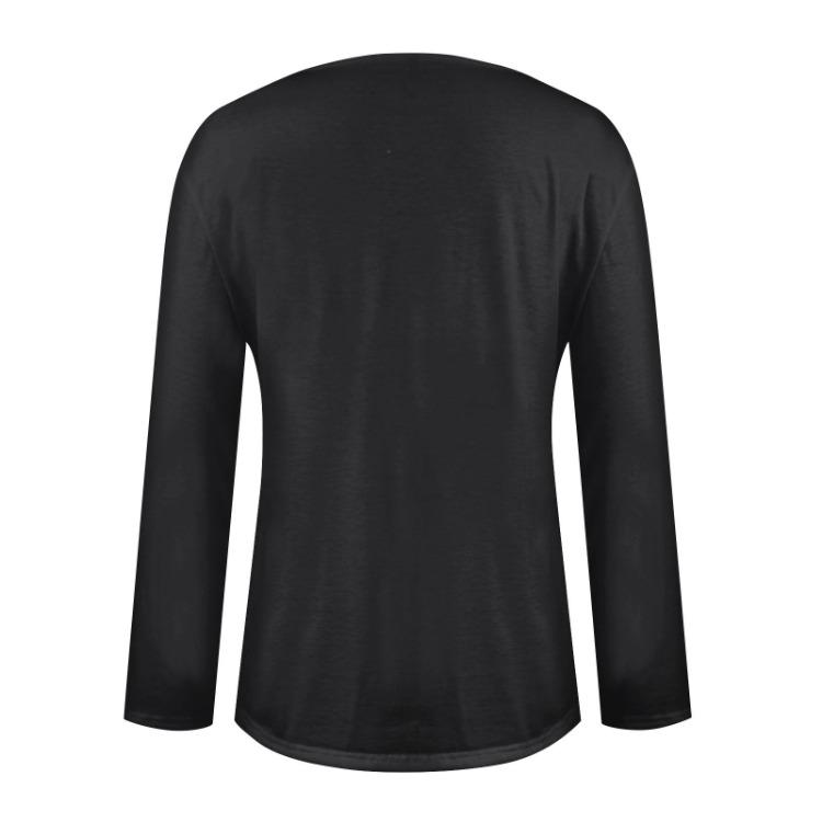 Trendy Fall Outfits Womens Long Sleeve V Neck T Shirts Fitted Casual Tunic Blouses Basic Tee Tops