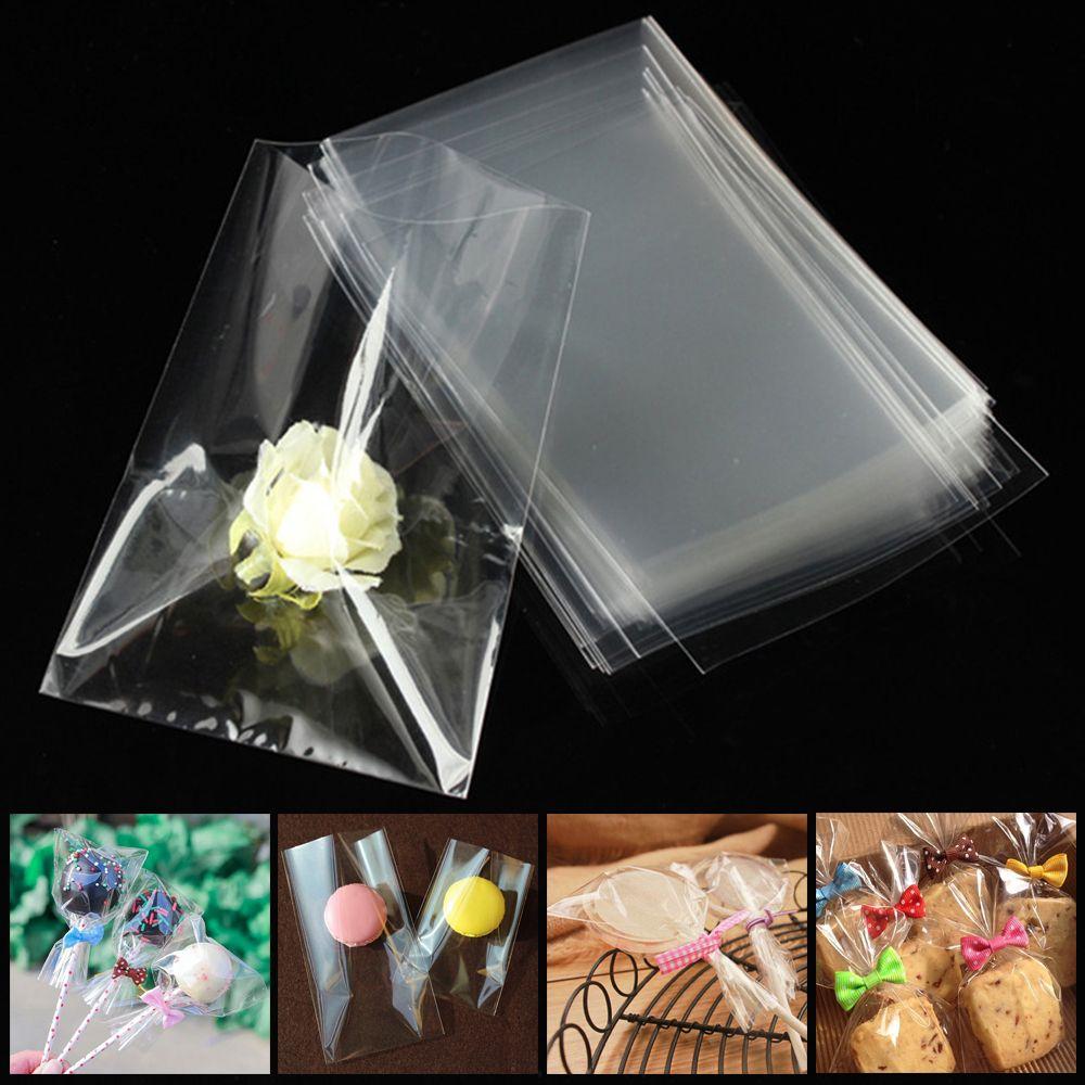 Opp Plastic Cellophane Transparent Lollipop Pouch Candy Bag Sweets Pocket Cookie Packaging