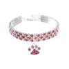 Jewelry for Small Dog Necklace Cats Footprints Pet Pendant Dog Collars Pet Supplies Cat Collar