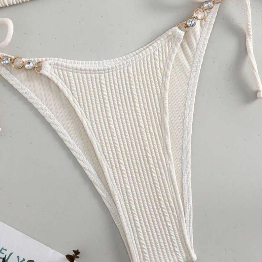 2024 Európske a Americké Sexy Šnurovacie Halter Bikiny Plavky