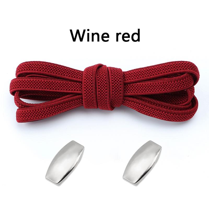 1Pair Elastic Laces Sneakers New Lock Flat Shoelaces Without ties Kids Adult No Tie Shoelace Rubber Bands Shoes Accessories