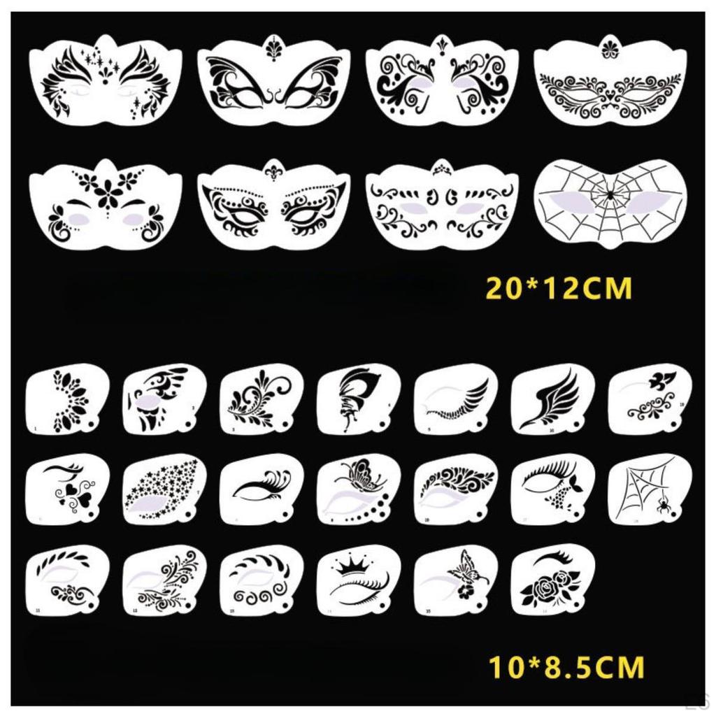 Carnival Face Stencils Eye Painting Templates for Children Adults Kids Festivals