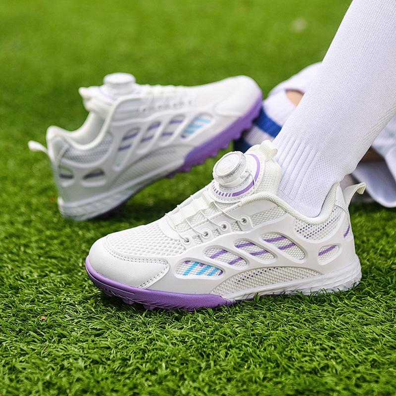 New children's rotating buckle football training shoes TF broken nails boys and girls students training shoes