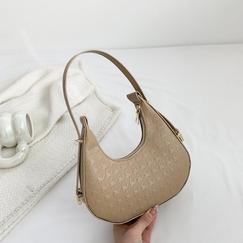 

Chic And Minimalist Crescent Bag In Elegant White Perfect For Everyday Use хакі