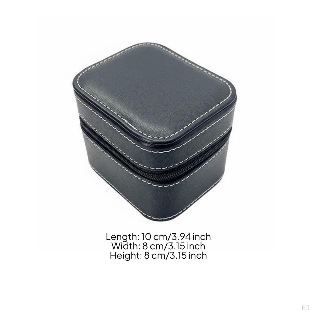 Watch Gift Box Elegant Design PU Leather Case Scratch Protection Accessory Storage for Men,
