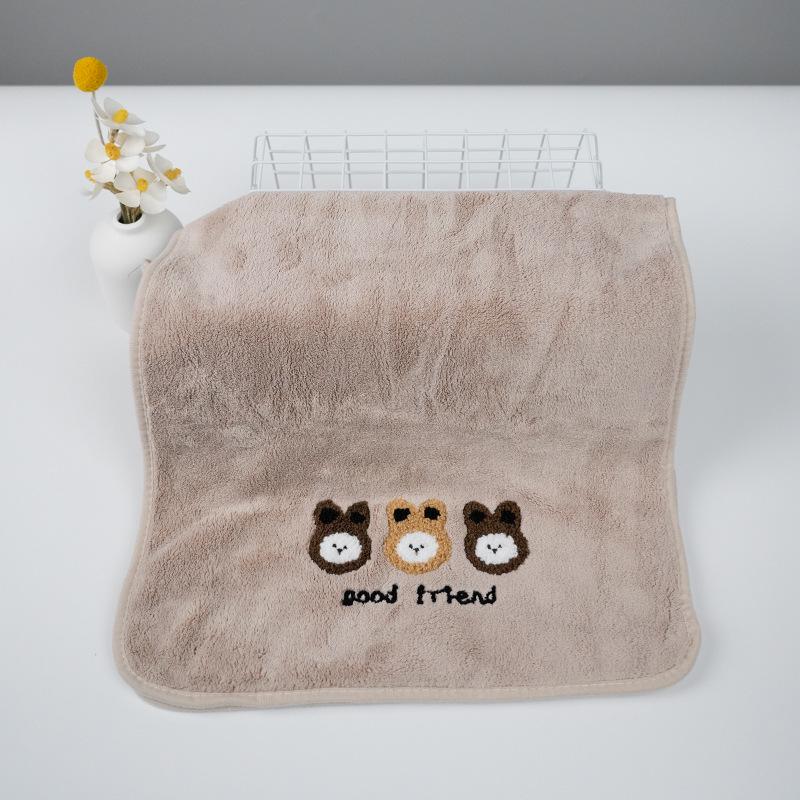 Absorbent Coral Fleece Bath and Face Towel Set - Thickened & Individually Packaged for Adults