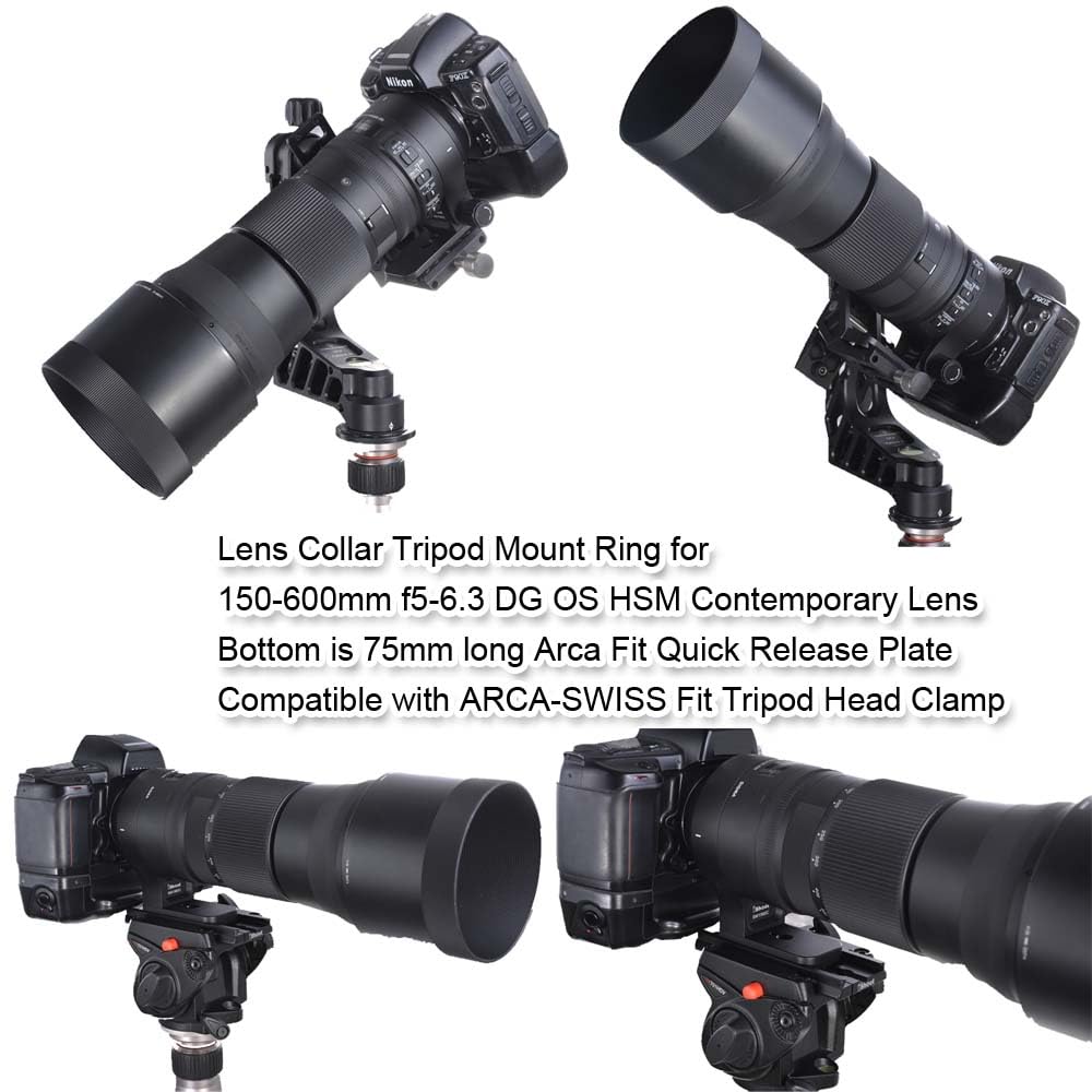 The tripod collar ring is compatible with Sigma including the DG OS HSM Contemporary It includes a lens support tripod mount bracket tripod and an