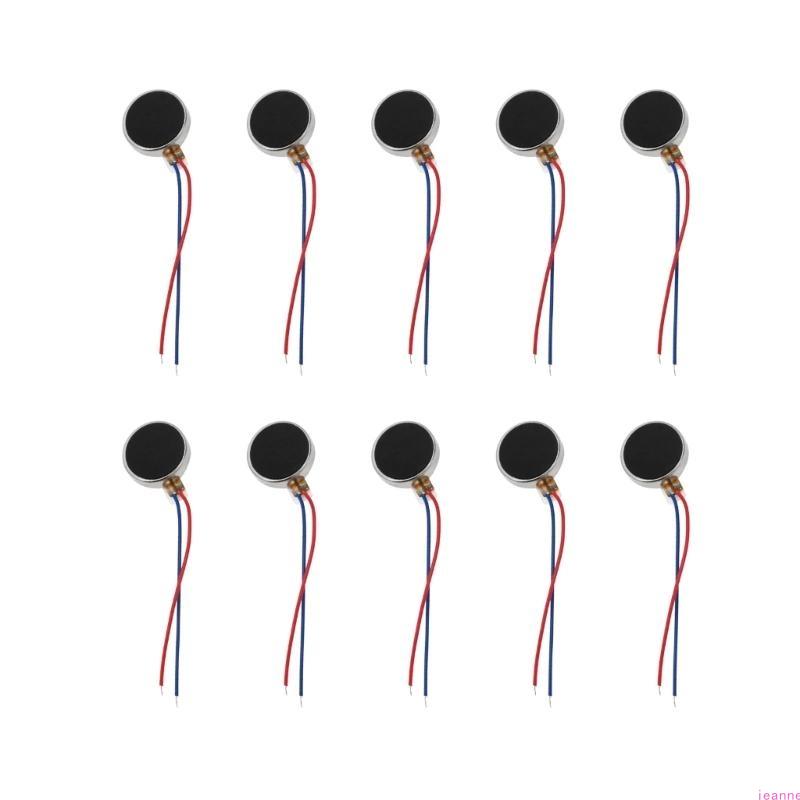 Mini Vibration Motor 1.5-3.7V 12000rpm Flat Coin Button-Type Vibrating Motor