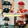 15-17cm For Labubu Doll Clothes Fashion Set Series Fast Food French Fries Hamburgers Outfit Cosplay Accessories