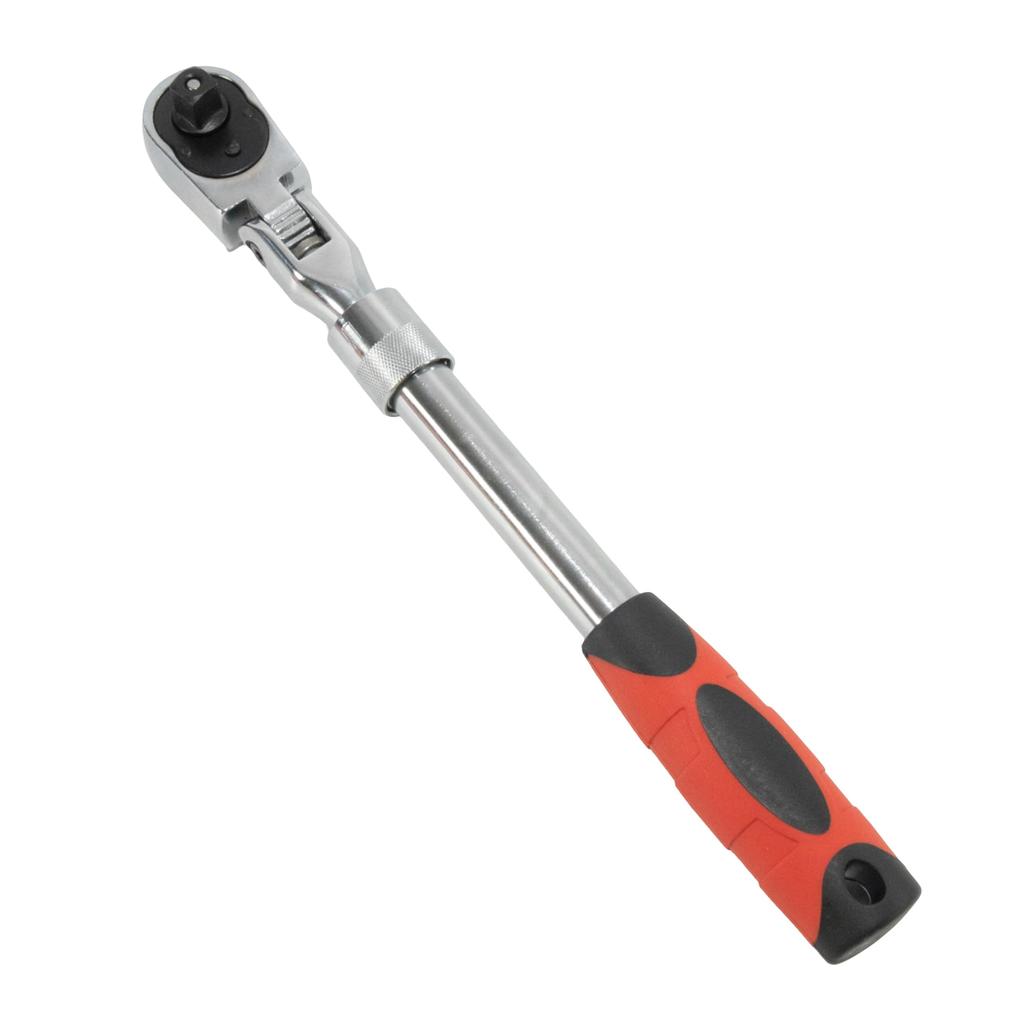 STEELMIGHT Ratchet Ratchet Swivel Flex Ratchet Handle Handle, Wrench, 9.5mm Drive, 3/8" 72-Tooth Gear, Telescoping, Type,