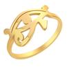 Kinitial Stainless Steel Scissors Egypt Eye of Ra Ghost Bee Gun Finger Knuckle Ring Women Wedding Party Jewelry Birthday Gift