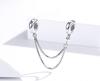 Charms Chain 925 Security Double Cubic Zirconia Beads Crystal