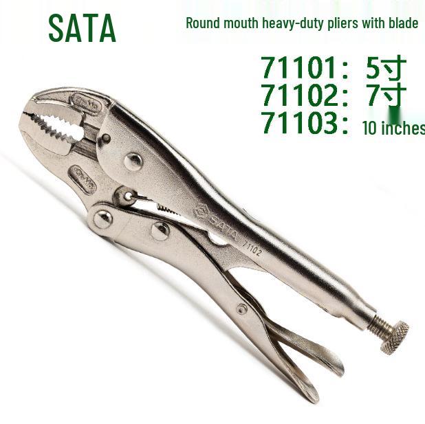 SATA Chrome Molybdenum Steel Round Jaw Cutting Pliers 71101-71103 Model 71101