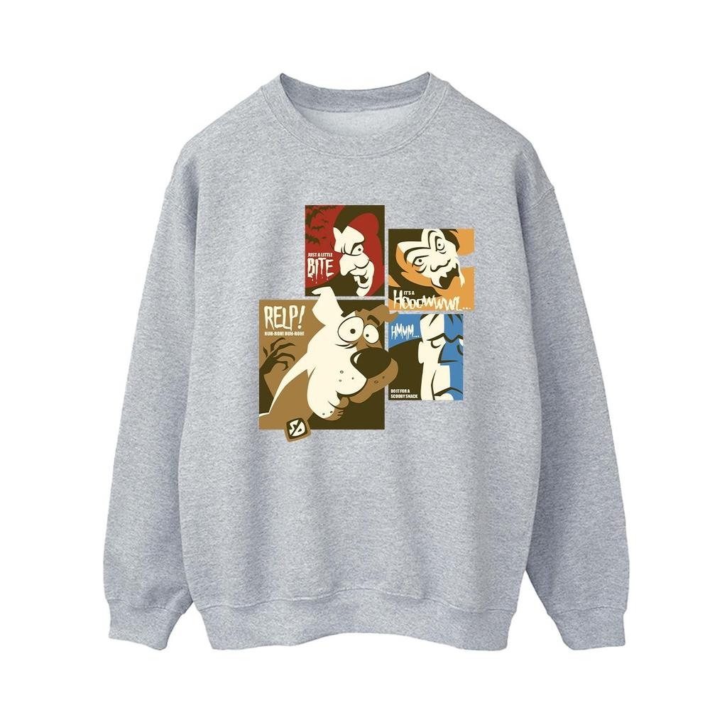 Scooby Doo Womens/Ladies Squares Faces Sweatshirt
