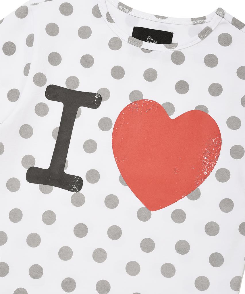 RETRIEVER CLUB I Love Crop Tee [White]
