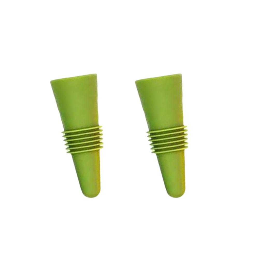 2pcs Sealed Silicone Wine Bottle Stopper Conical Champagne Bottles Sealer Seasoning Bottle