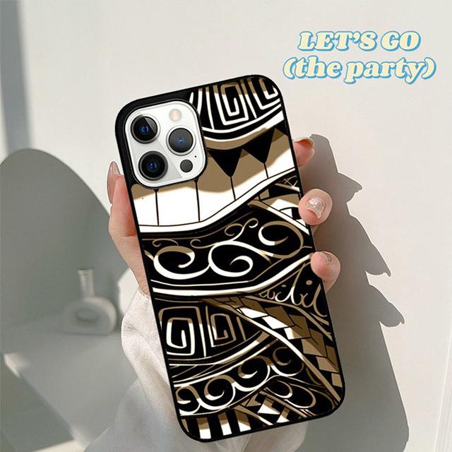 Autumu Maori Tribal Samoan Polynesian Phone Case Cover for iPhone 17 Air 16 16e 15 12 11 13 14 Pro Max Plus Coque