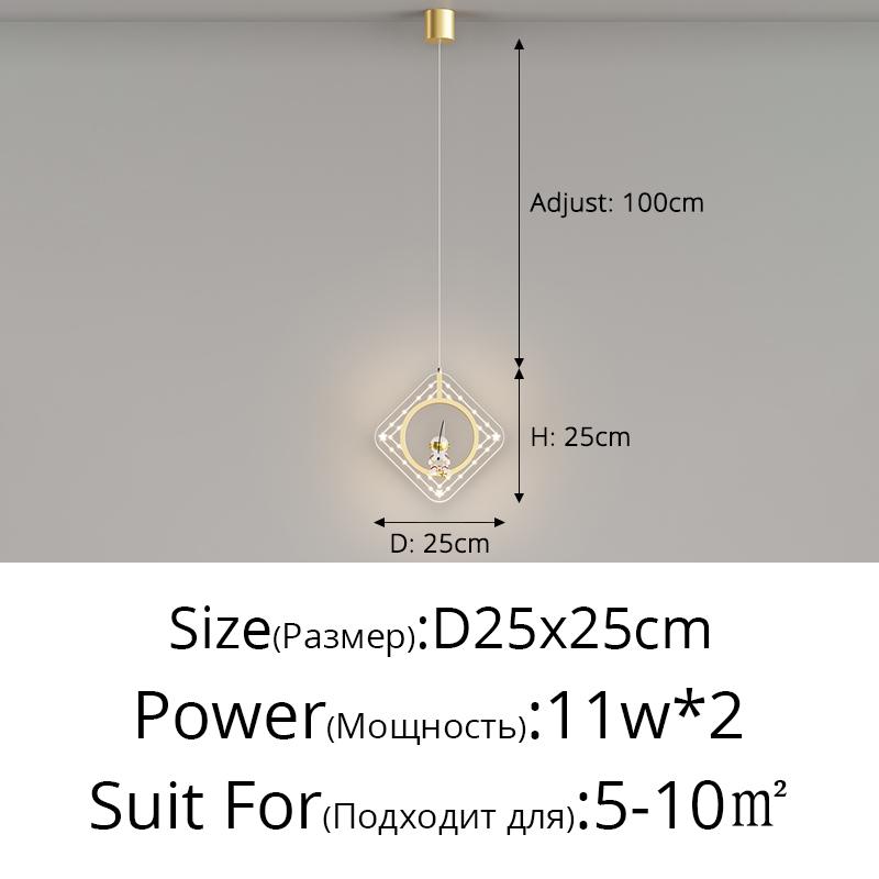 Led Children's Room Bedside Pendant Light Body Creative Cartoon Astronaut Bedroom Chandelier Home Indoor Decor Lighting Fixtures