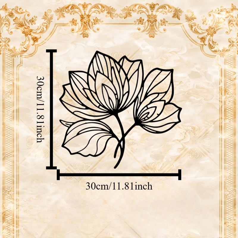 1pc Modern Petunia Metal Wall Art Outdoor Garden Statue Mural Living Room Decor New Year Gift for Flower Lovers