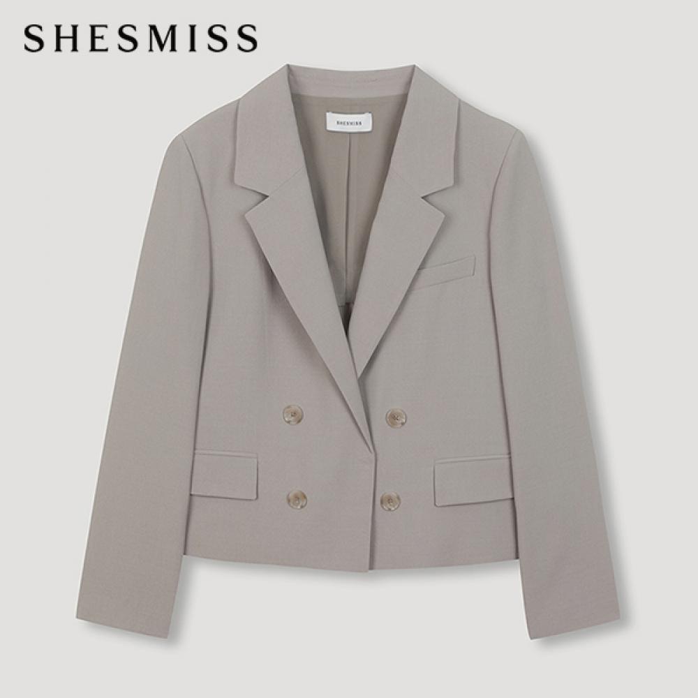 

She S miSS Double breaSted Cropped Jacket SwSjkn22030 Be beige/55