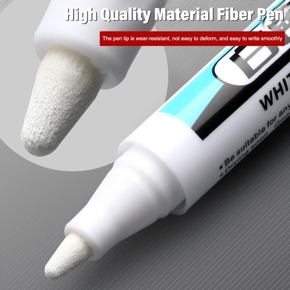1/2/3Pcs White Marker Pen for Wood Rock Plastic Leather Glass Stone Metal Canvas Ceramic Deep Hole Marker 0.7/1.0/2.5MM