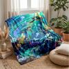 Underwater Sea Life Adventure 2 Theme blanket Lightweight Warm Flannel Blanket Decorative Throw Blanket for Home Decoration