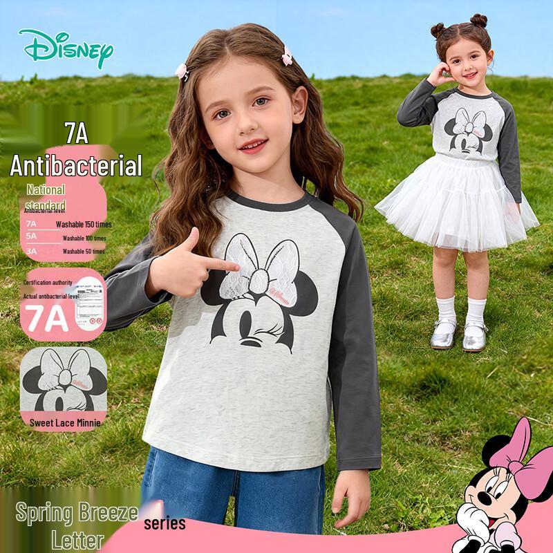 Disney Minnie Colorblock Raglan Sleeve T-Shirt for Girls S