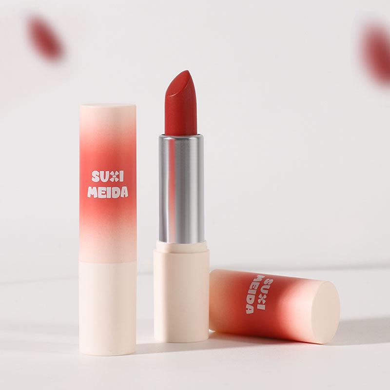 Suzy Meida Velvet Soft Matte Lipstick - Mocha Milk Brown, Skin-Whitening, Student Party Wear.