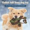 Entertaining Plush Animal Dog Chew Toy For Aggresive Chewers with Squeaky Sound For Indoor Engagement Teething Fun