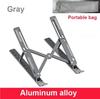 Portable Aluminum Laptop Stand - Foldable Holder for 10-15.6" MacBook/Xiaomi Notebooks (Accessory)