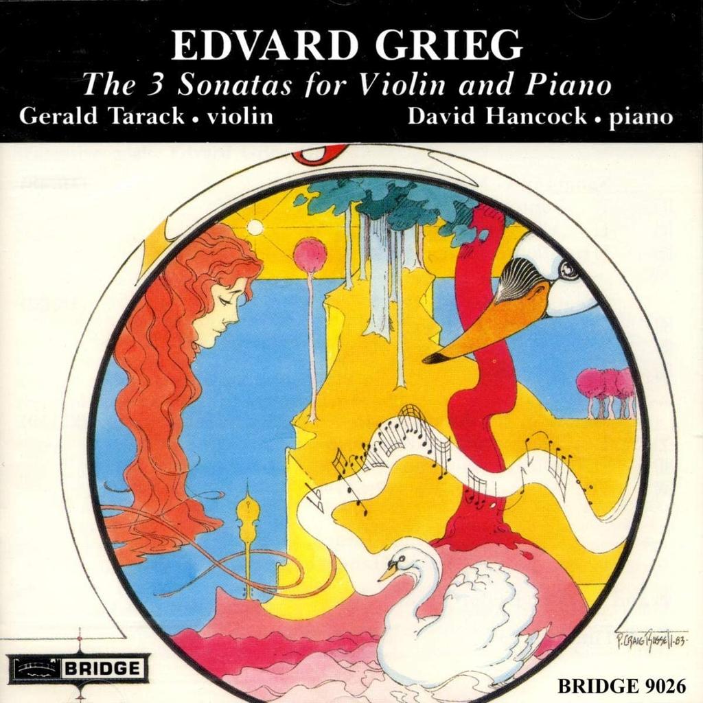 CD EDVARD GRIEG - Violin & Piano Sonatas BCD9026 US Classical Used