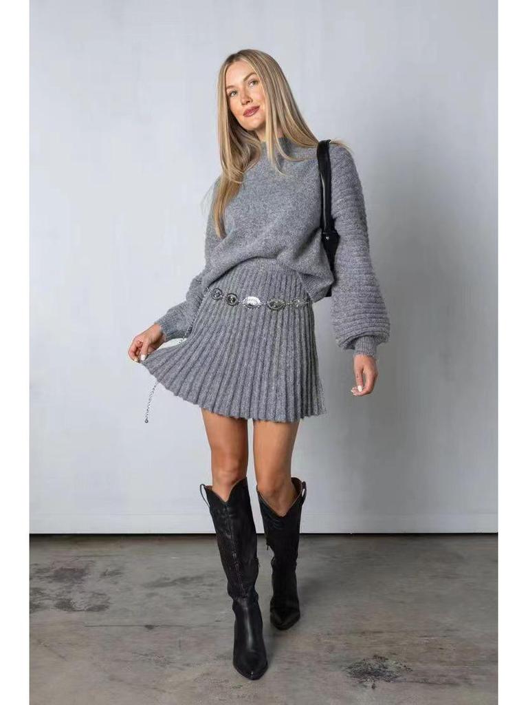 2023 Herbst/Winter Damen Europäischer und Amerikanischer Pullover Set