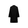 Zara Solid Color Double Breasted Long Sleeve Coat Women coats Black 8459788-800