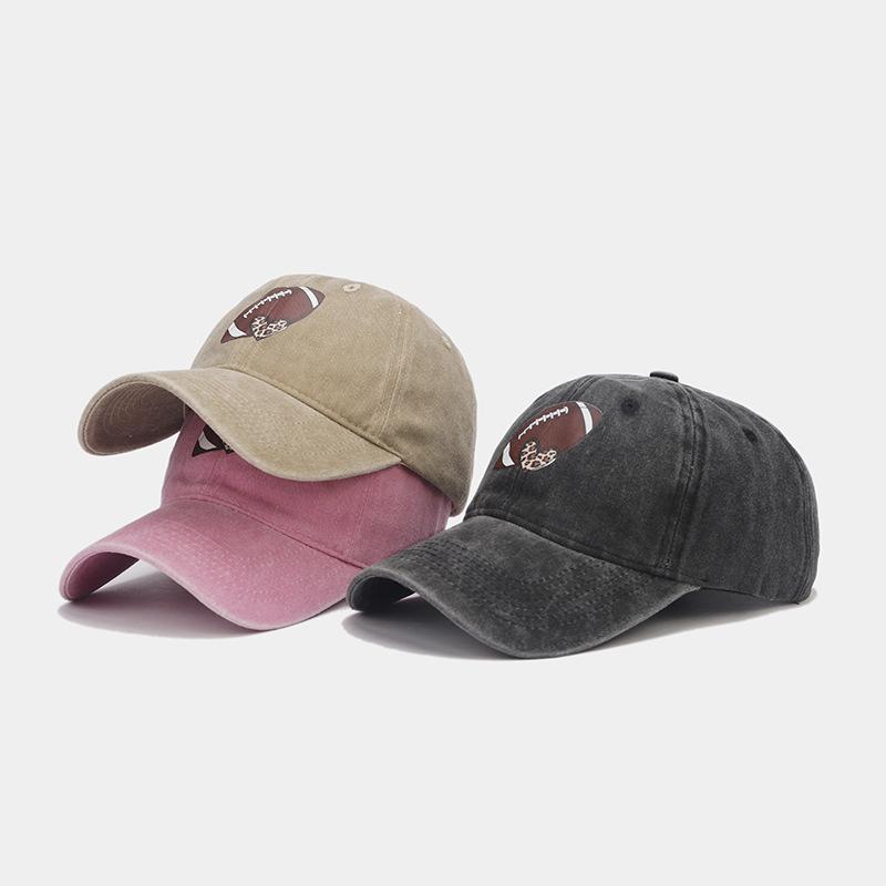 Spring New Personalized Printed Baseball Cap Men's Washed Old Fashion Versatile Cap Trendy Women's Outdoor Sun Hat