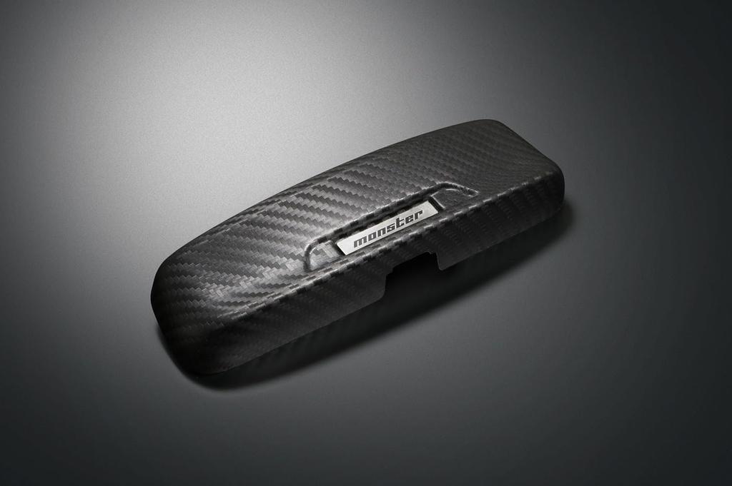 MONSTER SPORT Rearview Mirror Cowl Universal Fit for Suzuki Swift Sport Sierra and Other Vehicles with Rearview Carbon Fiber Pattern Rearview Mirror -