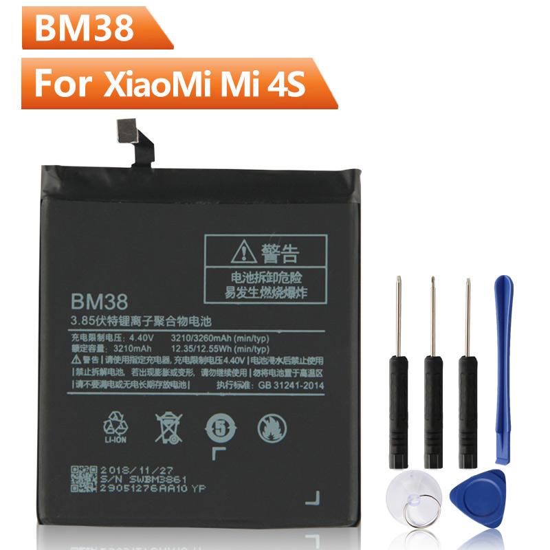 Replacement Phone Battery BM38 For Xiaomi 4S M4s Xiaomi BM38 Replacement Battery With Free Tool 3260mAh