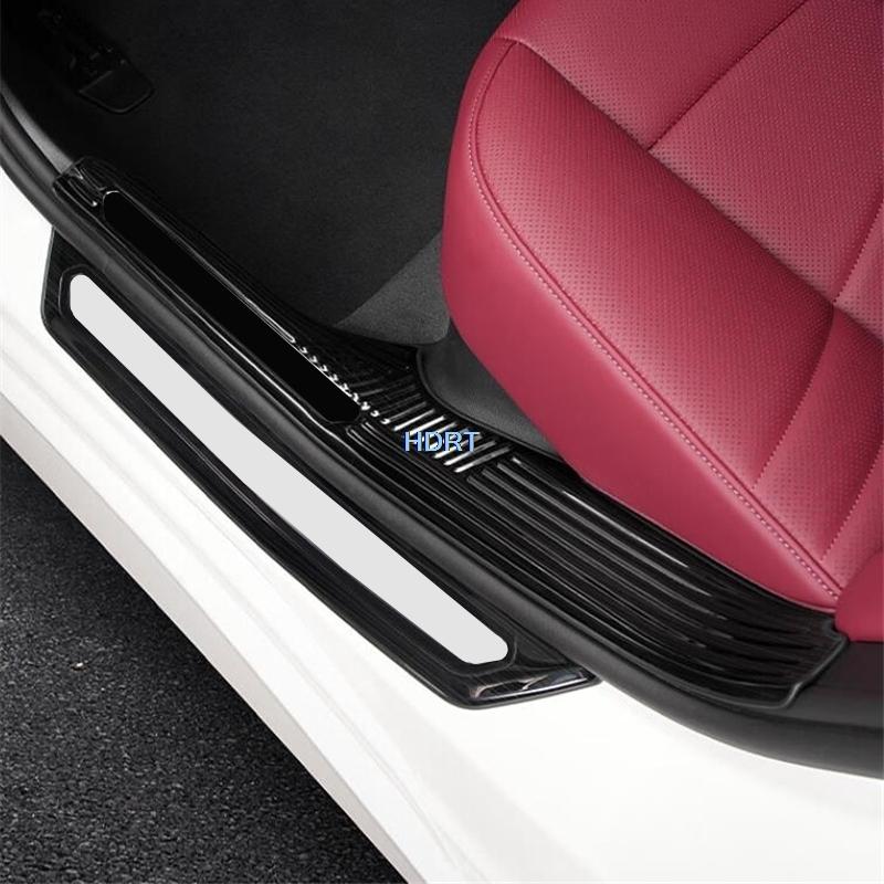 Accessories Door Sill Scuff Plate Cover Welcome Pedal Threshold Guard Protector Decoration Sticker For BMW 5 Series G60 2024 +