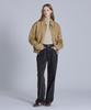 BASIC HOUSE Women'S High-Neck Stretch Long-Sleeve T-Shirt Beige Lats0219