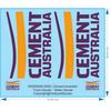 Cement Australia' Truck Decals - 1/50 - Water Decals - Waterslide - Waterslide, 1/50