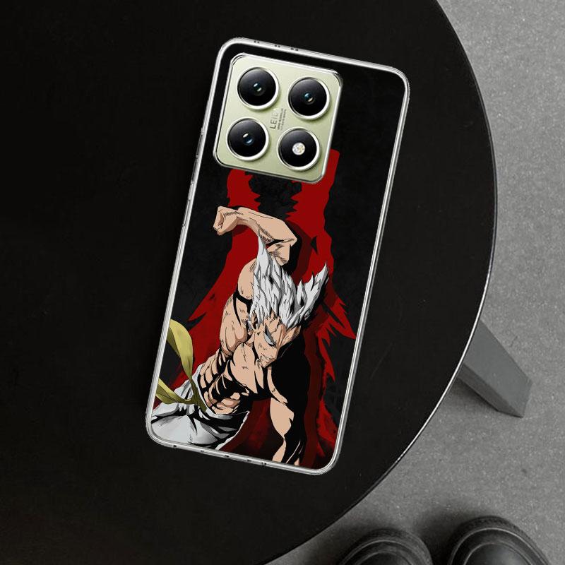 One P-Punch-Man Garou Phone Case Cover for Xiaomi Redmi Note 15 14 13 12 11 Pro Plus 14S 12S 11S 11T 11E 10S 10 Customized Funda