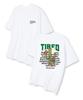 TI.GLAKE Tiered Oversized Short Sleeve T-Shirt White