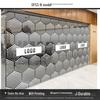 Frosted Glass Lattice Window & Door Privacy Sticker for Office and Café Decor