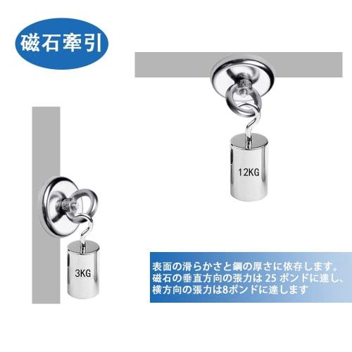 MAGHUNT [Set of 10] Strong Magnetic Hooks, 20mm Diameter, 12kg Vertical Load Capacity, for Kitchen Storage, Office/Business/Bathroom/Outdoor Use/Wall