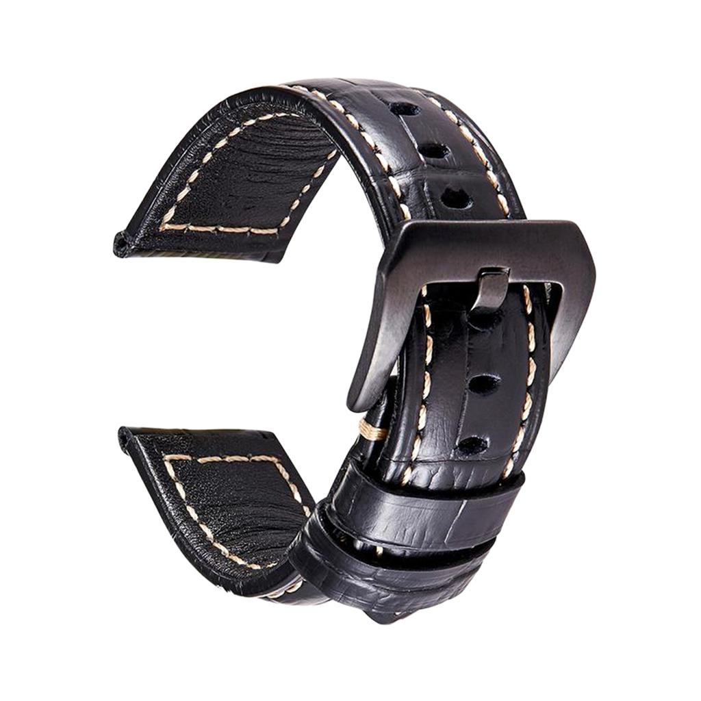 Custom Leather Watch Band Replacement 48-S3879-BK_K0006806 main image 1