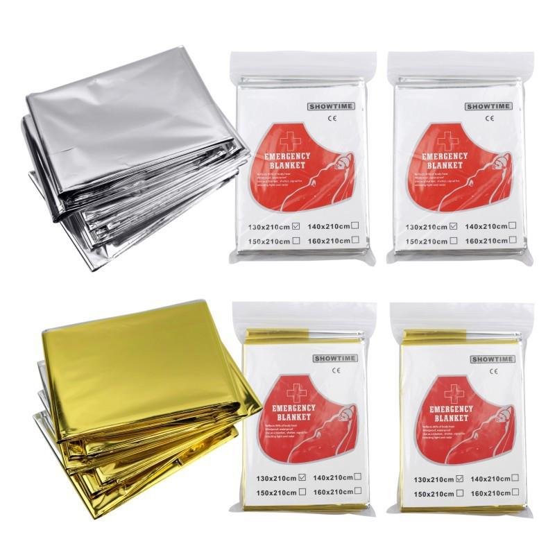 Portable Emergency Survival Thermal Blanket for Outdoor Use