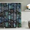 Botanical Shower Curtain Nature Floral Forest Green Plants Bathroom Decor Vintage Rustic Farmhouse Home Decor Wall Art